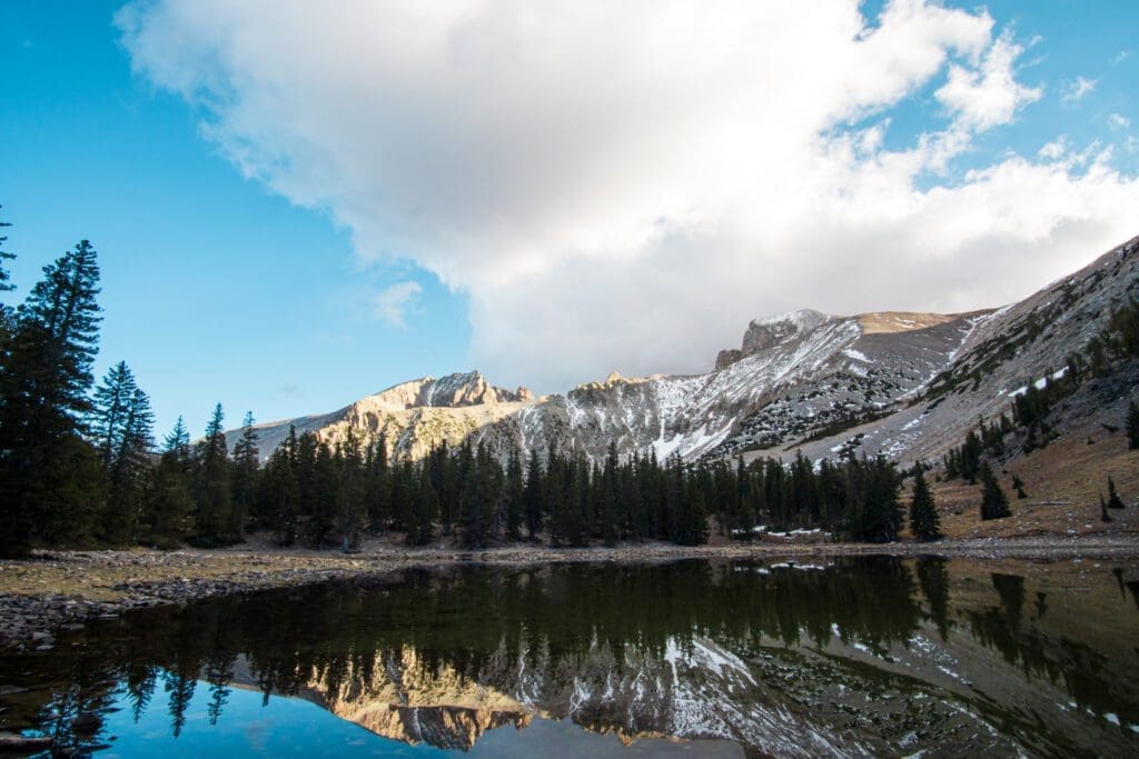 The Alpine Lake Loop trail in Great Basin National Park.