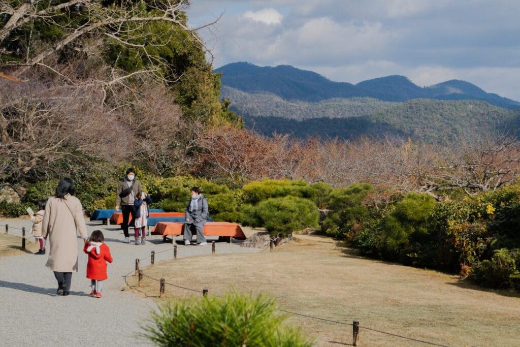 View of Kyoto from the Okochi Sanso Garden