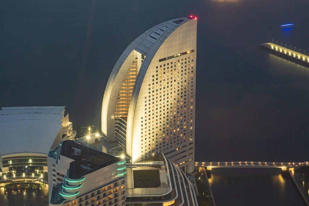 The view from the top of the Landmark Tower in Yokohama. 