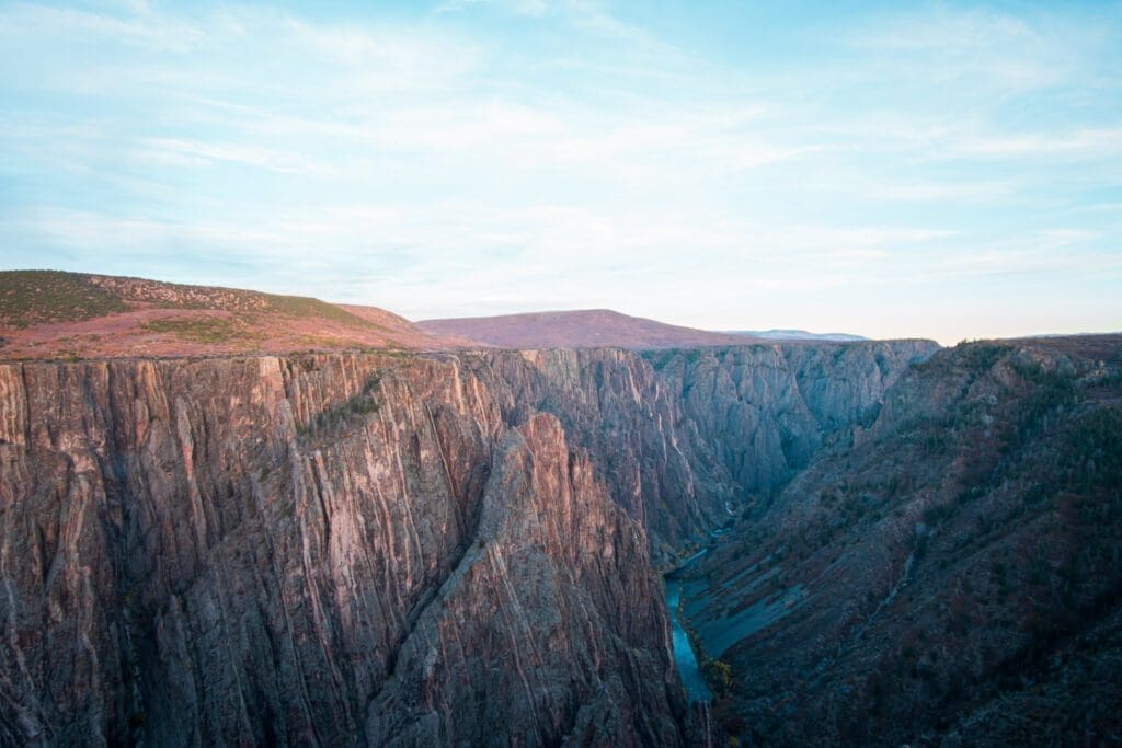 Black Canyon National Park at sunset