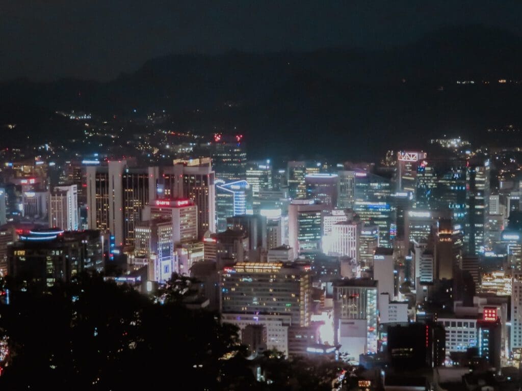 a night view of Seoul