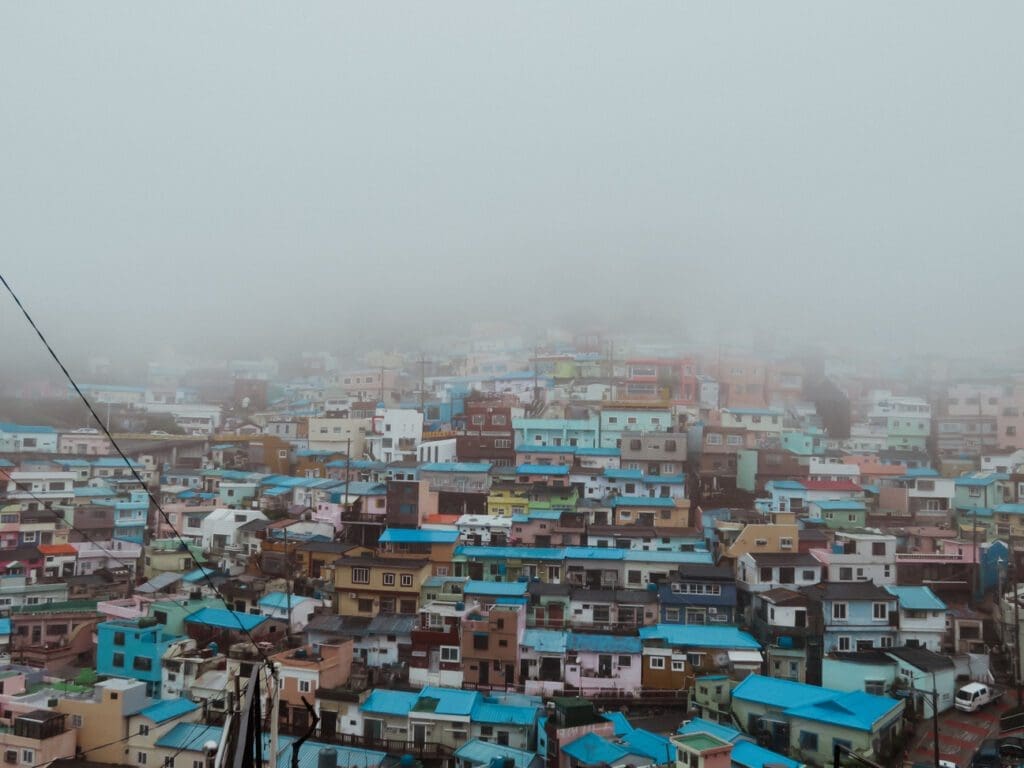 The stacked houses of the Gamcheon Culture Village