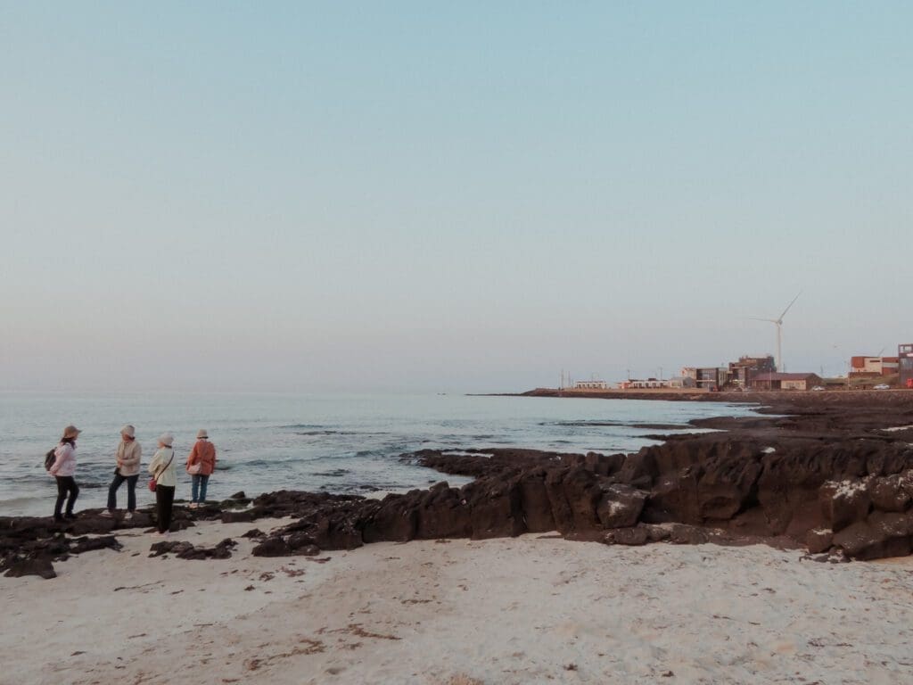 Woljeongri Beach is a great place to visit during a solo trip tp Jeju Island.