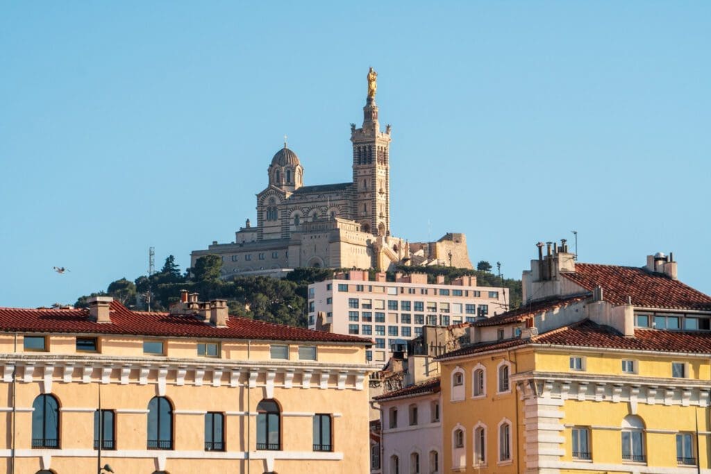 The Basilica of Notre Dame is the most iconic landmark in Marseille.