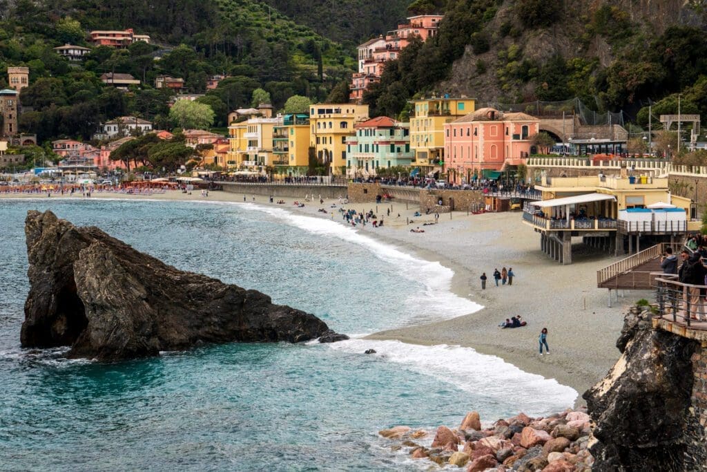 The shores of Monterosso in Cinque Terre National Park. 