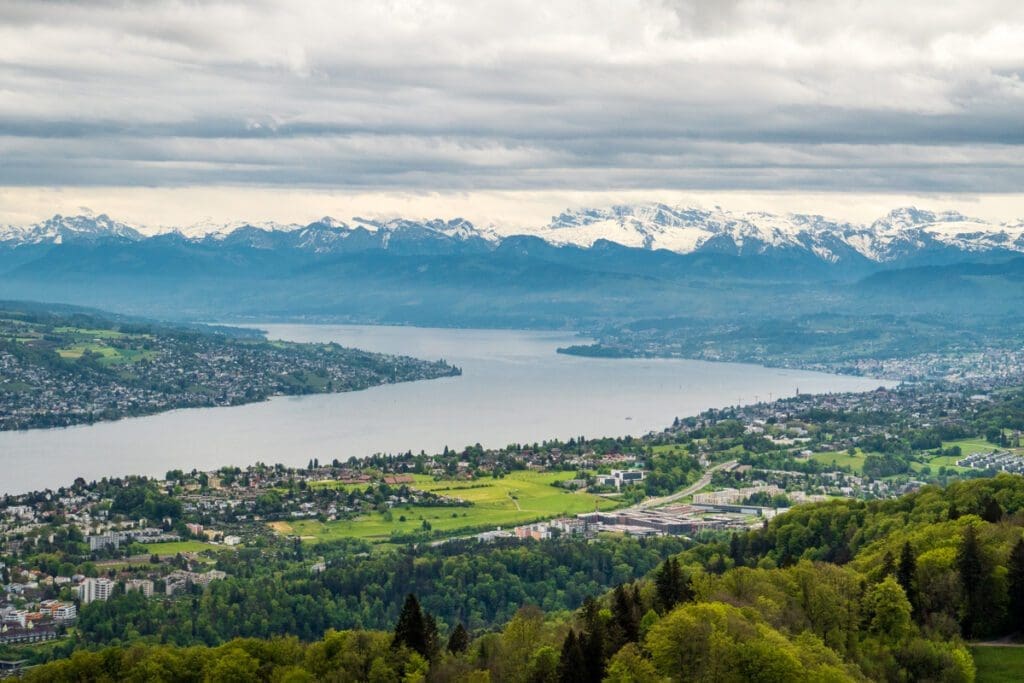 The view from the Uetliberg.