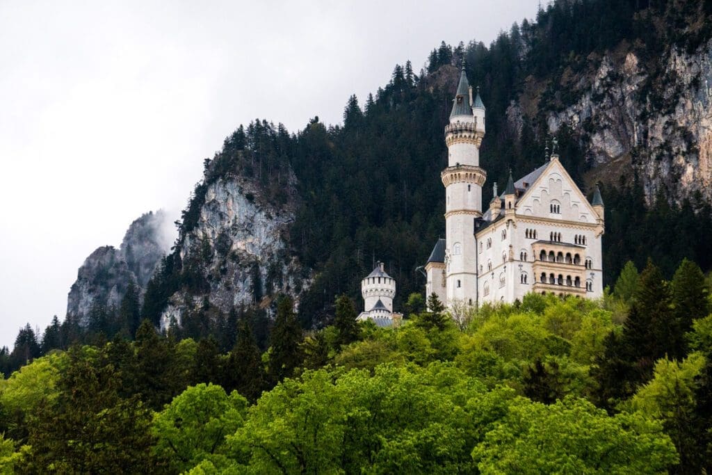 The Neuschwanstein Castle in Fuessen Germany.