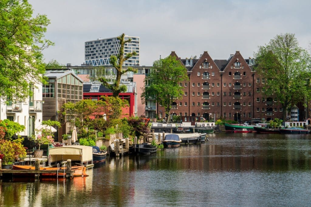 The view from the Westelijike Eilanden in Amsterdam. 