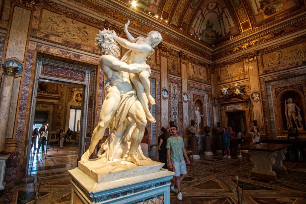 The Borghese Gallery holds many of Bernini's famous sculptures.