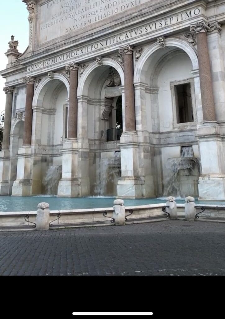 Fontana Dell’Acqua Paola in Rome