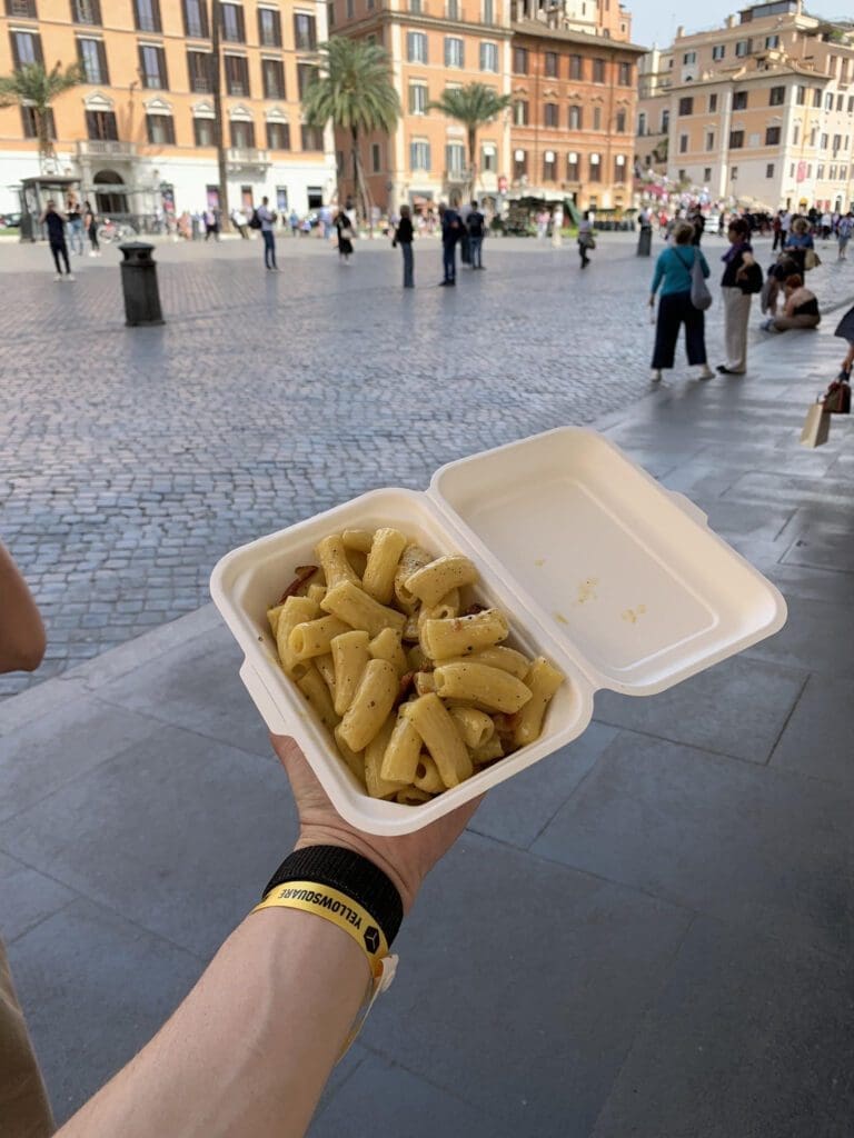 cheap street pasta from rome